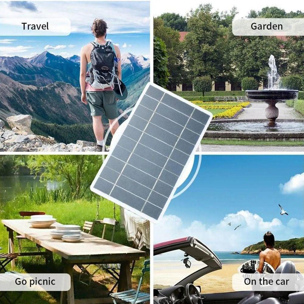 Versatile Power Source USB Solar Charger Panel 5V 2W Outdoor Solar Charger Outdoor Charging