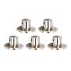 5pcs Flange Coupling Connector Professional Stainless Steel 3mm Inner Diameter Rigid Flange Shaft Coupling