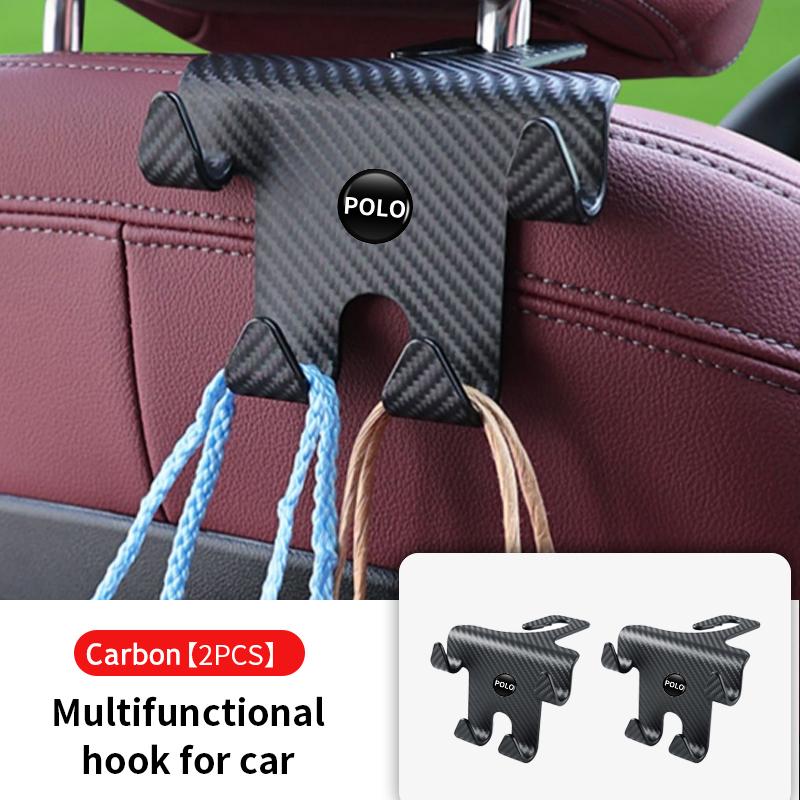 TMBCU1 Car Four Head Storage Hook Handbag Purse Bag Hanging Hook For Volkswagen VW Tiguan CC Jetta Polo Golf 4 5 6 Passat B5 B6 B7 CC