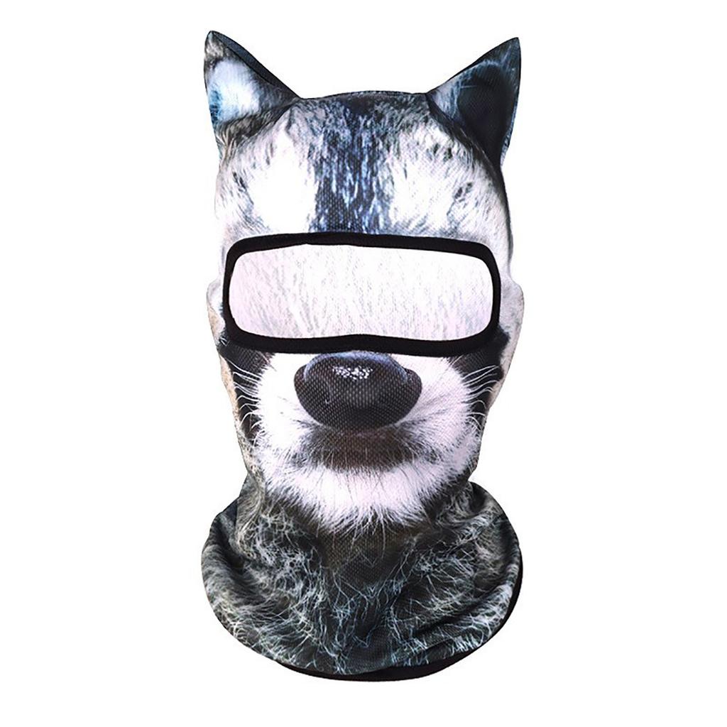 Спорт на открытом воздухе Мужская Женская Тюрбан 3D Животные Велосипедная Труба Бандана Маска для Лица