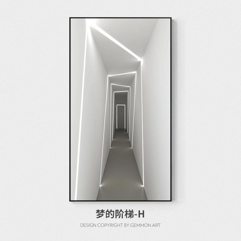 Nordic White Входная картина Украшение Холст Картина Настенные постеры для отеля Печать Настенное искусство для гостиной Коридор Декор