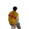 American Splicing Contrasting Color Flocking Embroidered Baseball Jacket Men's Autumn and Winter European and American Hiphop High Street Ruff