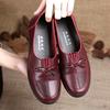 Cheap Female Shoes Leather Flats Women's Black Shoes Leisuer Woman Loafers Flats 2024 Fashion Classic Mom Casual Leather Shoes