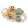 Pretend Play Tea Party Set Interesting Smoother Edges Vivid Details Play Food Accessories for Toys 