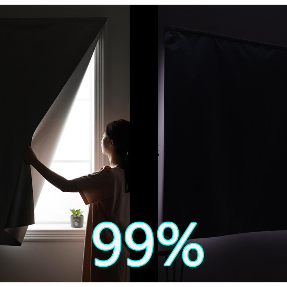 UV Block Thermal Insulated Nursery Bedroom Window Shade Blackout Blind Curtain Travel Window Cover