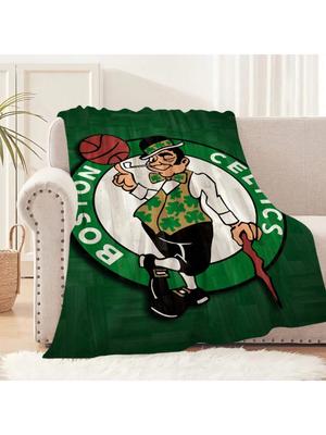 B-Бостон C-Селтикс Баскетбольный Плед Мягкий Удобный Плюшевый Для Сна Подходит Для Гостиной Офиса Спальни Дня Рождения Дома Подарок