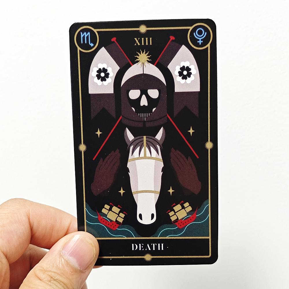 10.3*6cm The Witch of The Forest’s Tarot Magick Deck: 78 Cards with Guidebook for Beginners Gilded Black Edges