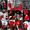 5d Full Diamond Painting Sexy Lady Mosaic Diamond Embroidery Black And Red Crash Picture Wall Paintings