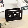 Black Metal Tissue Holder Envelope Design Paper Holder Tissue Storage Box  Office