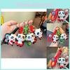 Cute Creative Panda Keychain Silicone Sport Panda Key Ring For Car And Bags