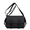 Large Capacity Stylish Black Messenger Bag For Men And Women Perfect For Travel And Fitness