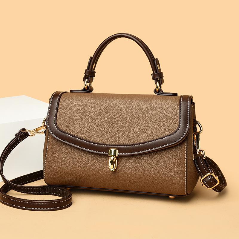 Весенняя новая большая вместительная высококачественная и атмосферная женская сумка, модная простая и универсальная повседневная сумка через плечо