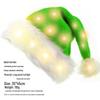 Adult All-Glow Christmas Hat with Lights - Plush Trim Holiday Party Decoration