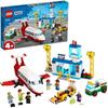 LEGO® City 60261 L’aéroport Central, Jouet Educatif Avion Et Camion Avec 6 Mini-Figurines Pour Enfants De 4 Et Plus