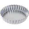 Tiger Crown Tart Pan, Silver, 224 X 44mm, Deep 220mm, Chrome-Plated Steel, Round, Removable Bottom, 991