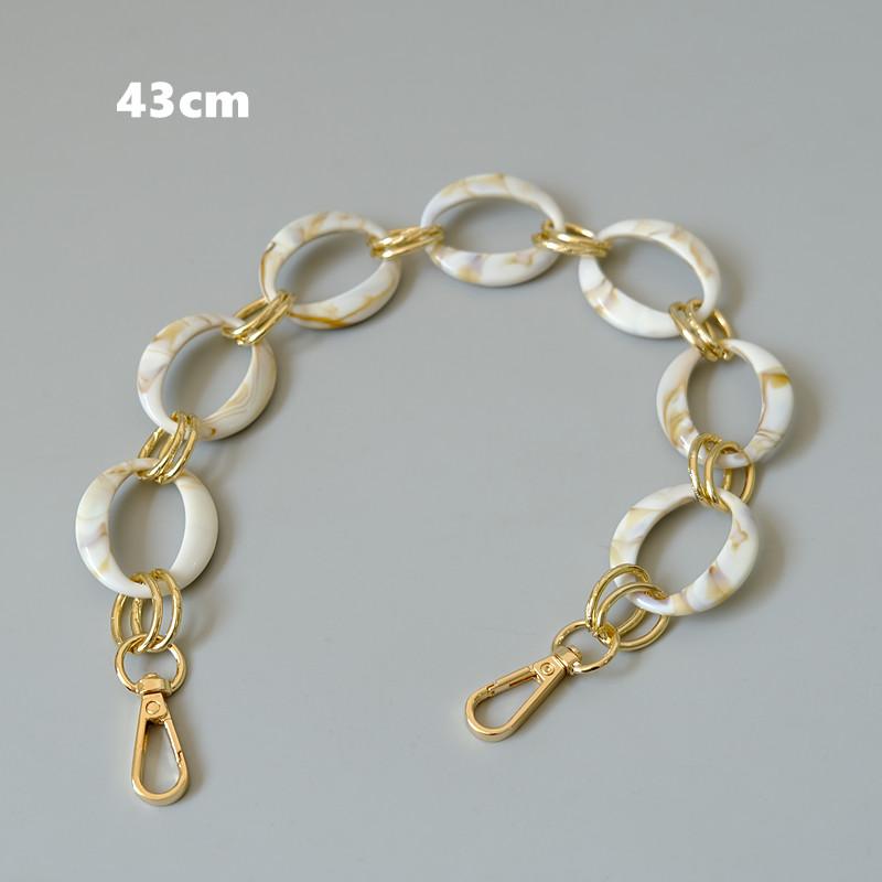 Новая модная женская сумка, аксессуары, цепочки, съемная замена, белый, красный ремешок для сумки, женский золотой чехол на плечо из смолы, цепочка для телефона