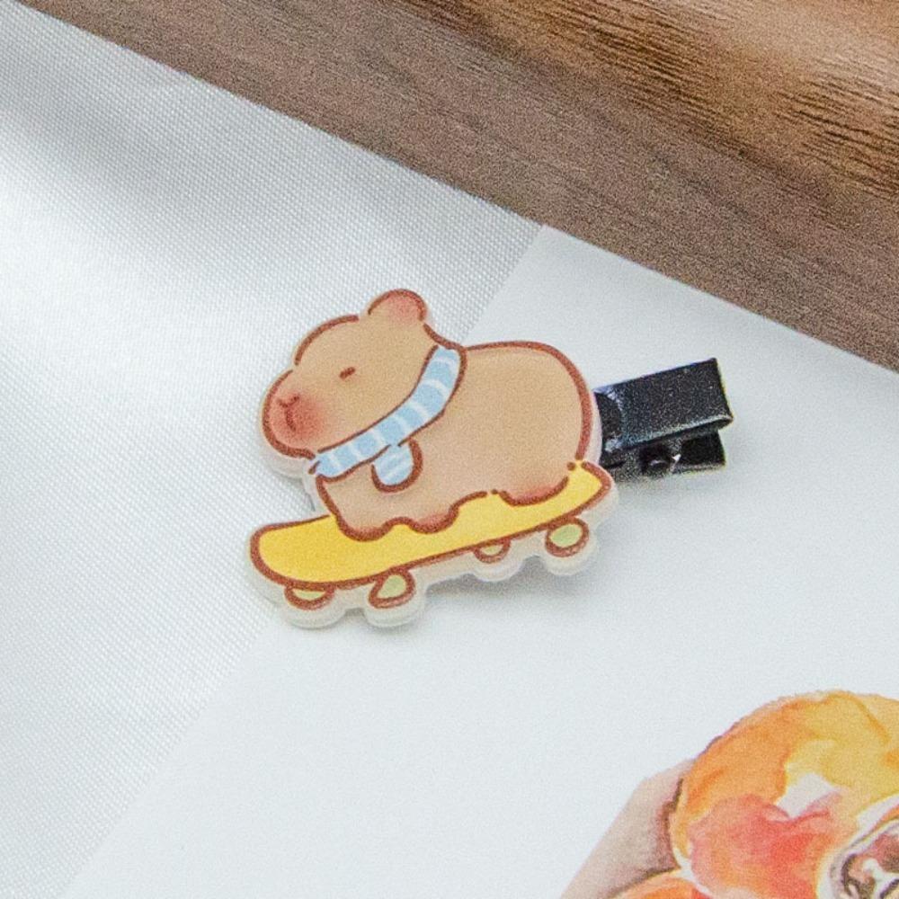 Cute Cartoon Duckbill Clip Waterproof Animal Barrettes Gifts Capybara Hairpin  School