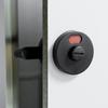 Bathroom Nylon Plastic Public Toilet Black Door Lock Handle Indicator Lock