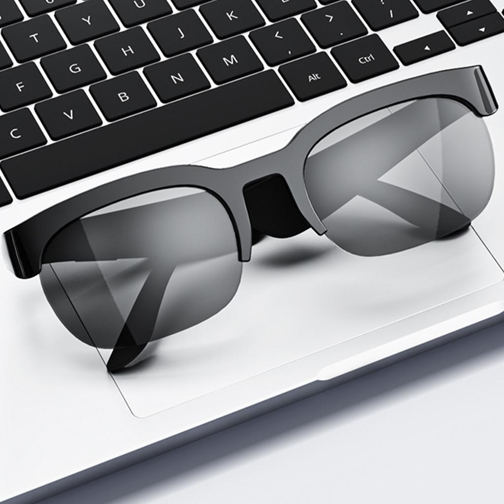BT Smart Audio Glasses Real-Time 150+ Language Translation Bone-Conduction Music Glasses Built-in Speakers Voice Control