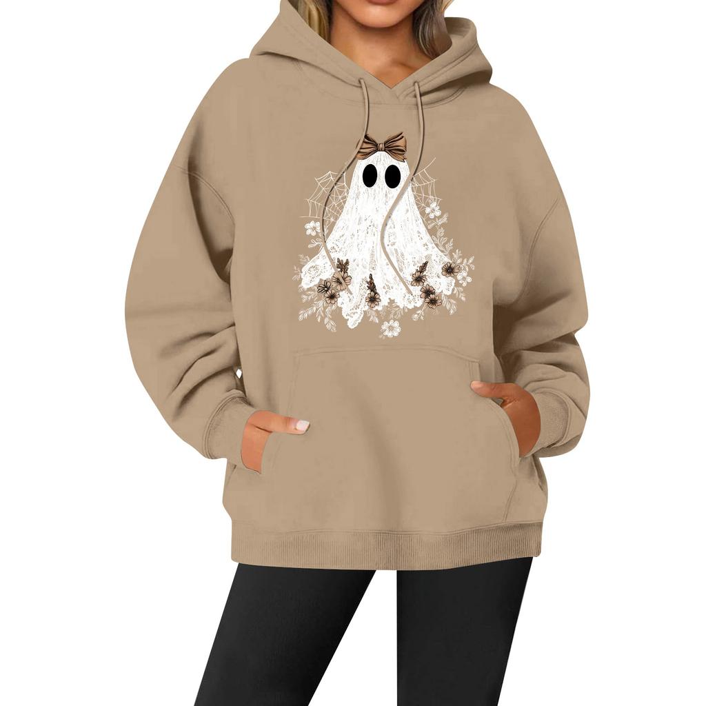 Женская повседневная модная однотонная толстовка с капюшоном и принтом регби с длинными рукавами