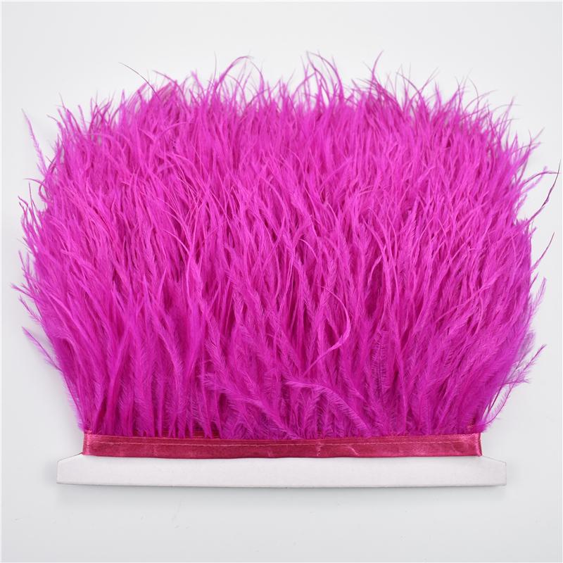 Перо 8-10 см Отделка страусиными перьями для шитья и рукоделия Черная перьевая бахрома для украшения юбки Натуральные перья Ленточная бахрома