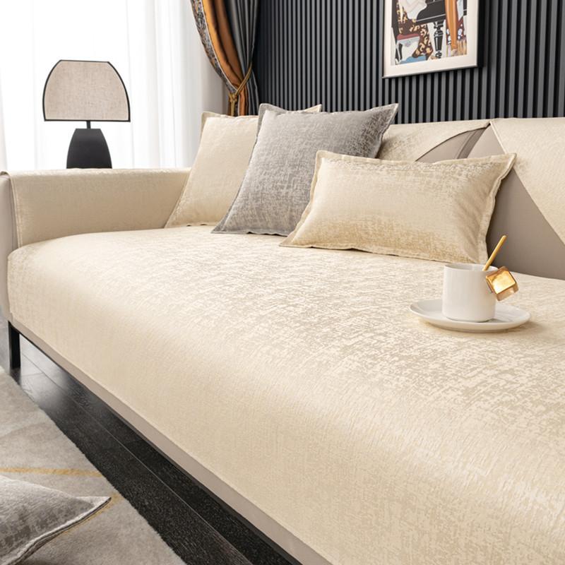 High-precision Color Jacquard Scandinavian Modern Simple Sofa Cushion Light Luxury Style Four Seasons General Non-slip Seat Cushion Sofa Cover