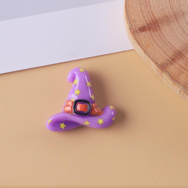 Украшения из смолы на Хэллоуин, сделанные вручную, полукруглые: Нашивки с тыквой, черепом и привидением