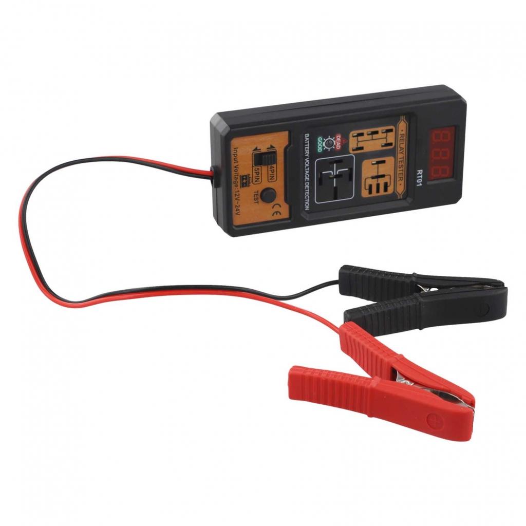 Тестер автомобильных реле Тестер с цифровым дисплеем Анализатор реле Простой в использовании