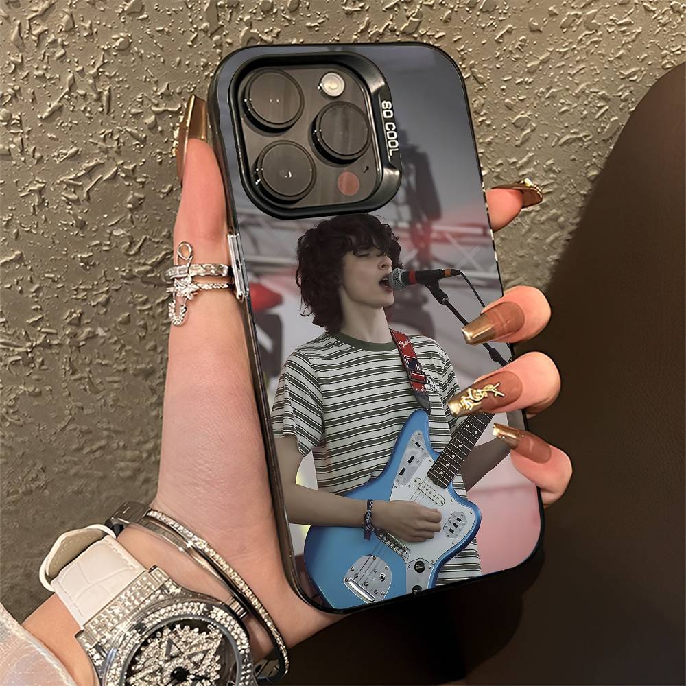 F-Finn W-Wolfhard Phone Case For iPhone 15,16,12,14,13,17,11,E,Pro,Max,Plus,Air,Mini Black TPU Cover