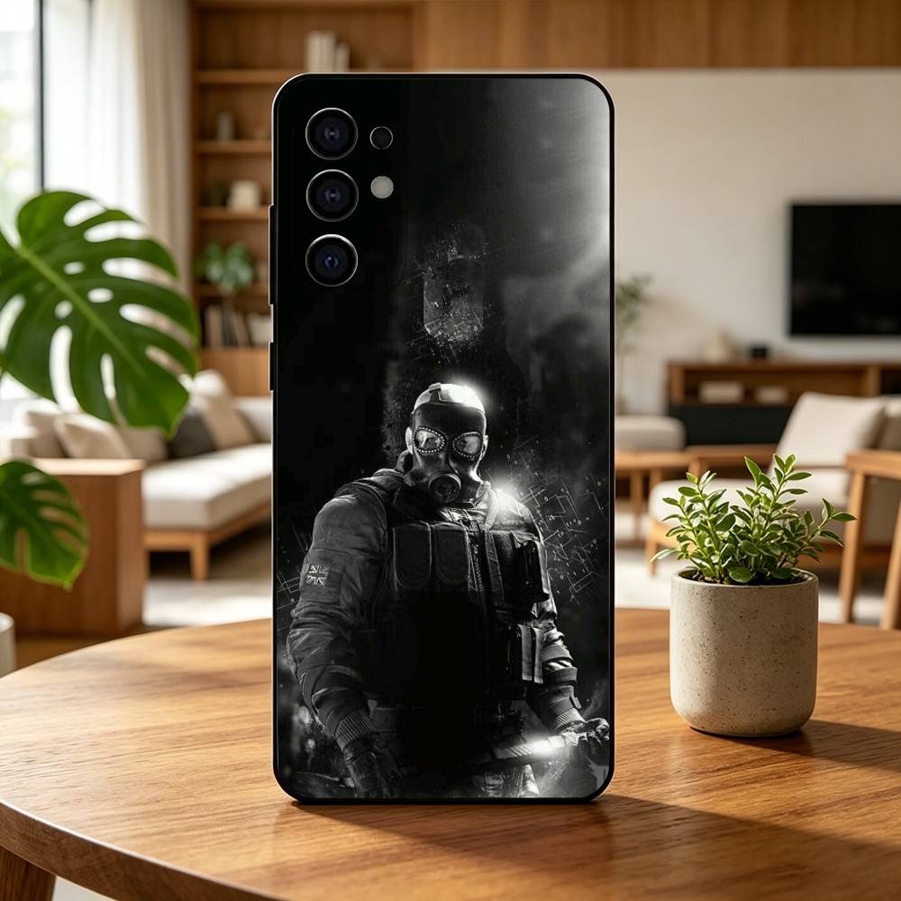 For R-Rainbow S-Six S-Siege  Phone Case For Samsung S25,S24,S21,S22,S23,S30,Ultra,S20,Plus,Fe,Soft Silicone Black Cover