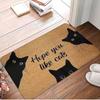 Black Cat Carpet Cute Cartoon Doormat Soft Welcome Mat Carpet For Live Room  Rug For Bedroom Outdoor Carpet Home Decorati