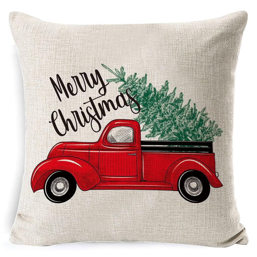 Pillowcase Christmas Pillowcase Light Luxury Pillowcase Ins Style Car Neck Cushion Office Lumbar Support