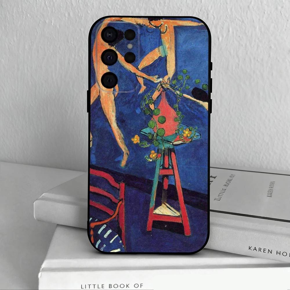 H-Henri M-Matisse Art PaI Phone Case For Samsung S25,S24,S21,S22,S23,S30,Ultra,S20,Plus,Others Soft Black Cover