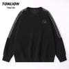 Мужская толстовка TonLion свободного кроя с круглым вырезом и вставками