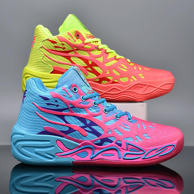 Amazon Xiyin Mandarin Duck Basketball Shoes Men's and Women's Combat Boots High-top Student Adult Sports Shoes Cement Floor Sneakers