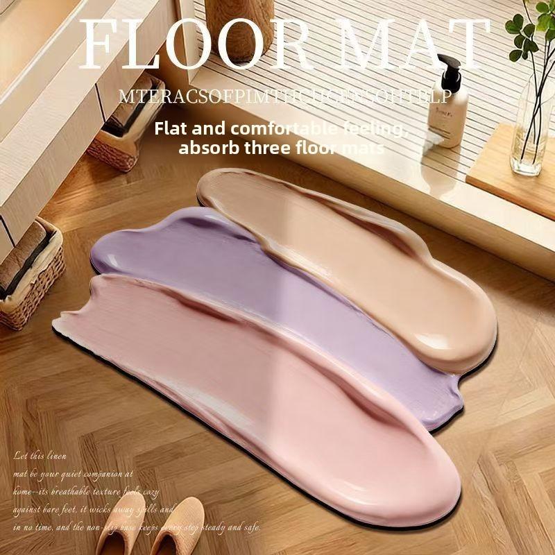 Diatom Mud Shower Floor Mat With Fast Drying Technology For Bathroom And Toilet