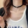Сексуальный черный кожаный веревочный ошейник Цепочка на ключицы Ожерелье для женщин Личность Ретро Хип-хоп Рок Аксессуары для шеи Украшения Y2K