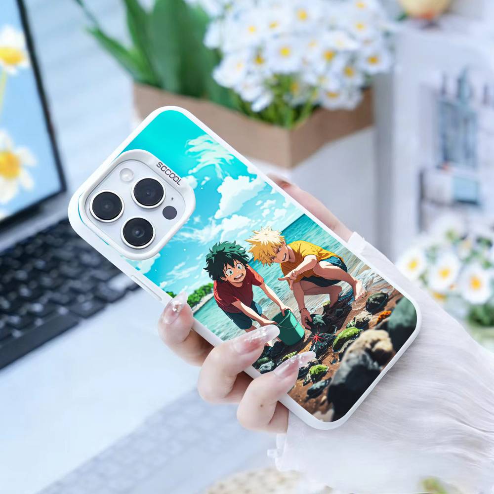 Чехол для телефона Katsuki Bakugo p-Hero Academia Для iPhone 17,16,15,14,13,12,Pro MAX Черный Матовый Ударопрочный Чехол