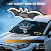 Car Window Solar Halloween Bat Decorative Light Car Color LED Atmosphere Light Universal Fun Decorative Light Neon Lights 4