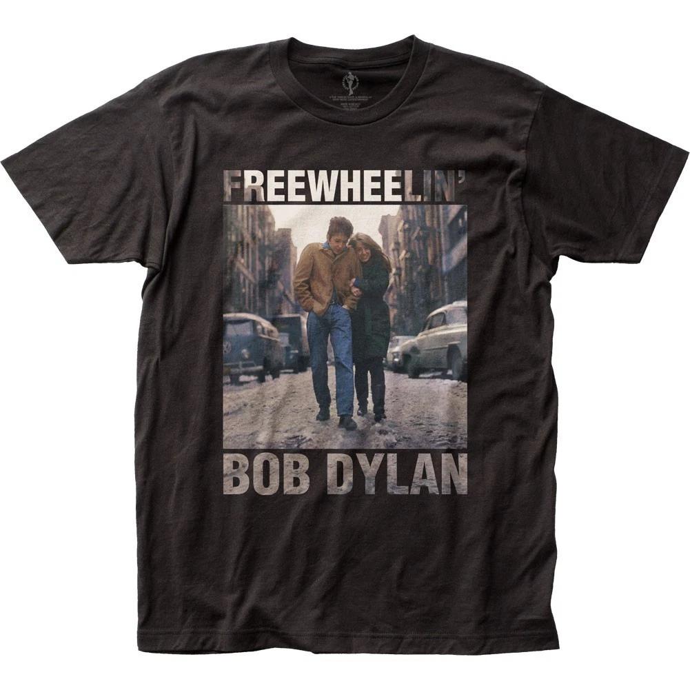 Bob Dylan Freewheelin Mens T T-Shirt Music Classic Concert Rock Band Tee New Black