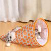 Cats Tunnel Bag Pet Cat Toys Play Tube Kitty Training Interactive Playing Fun Toy Dangling Mouse Crinkle Sounds Tunnel with Ball
