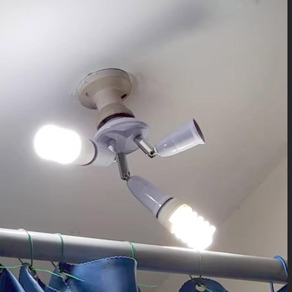 Многофункциональный цоколь от E27 до E27, цоколь для лампы, разветвитель, адаптер для лампочки для домашней студии и кухни