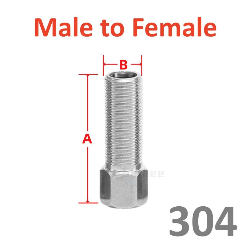 1/8" 1/4" 3/8" 1/2" 3/4" 1 BSP Наружная Внутренняя 50 60 80 100 150 200 300 мм Бочонок Муфта Ниппель Фитинг Трубопроводный Соединитель 304 Нержавеющая сталь