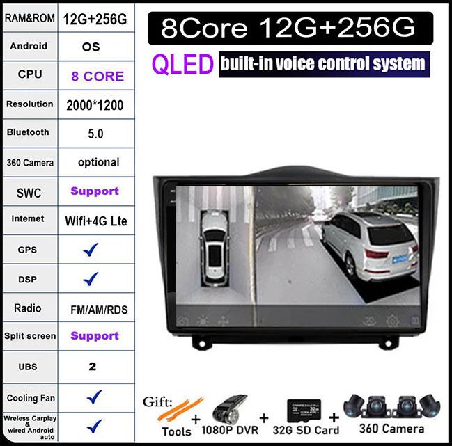 9-дюймовый Android 14 для LADA BA3 Granta Cross 2018 2019 автомобильный радиоприемник мультимедийный видеоплеер GPS навигация WiFi Carplay головное устройство