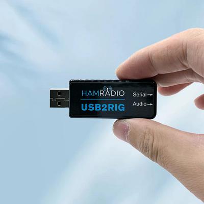 USB2RIG Радио USB-звуковая карта Коннектор Поддержка PTT с управлением VOX Звуковой адаптер для Business Radio KENWOOD YAESU ICOM