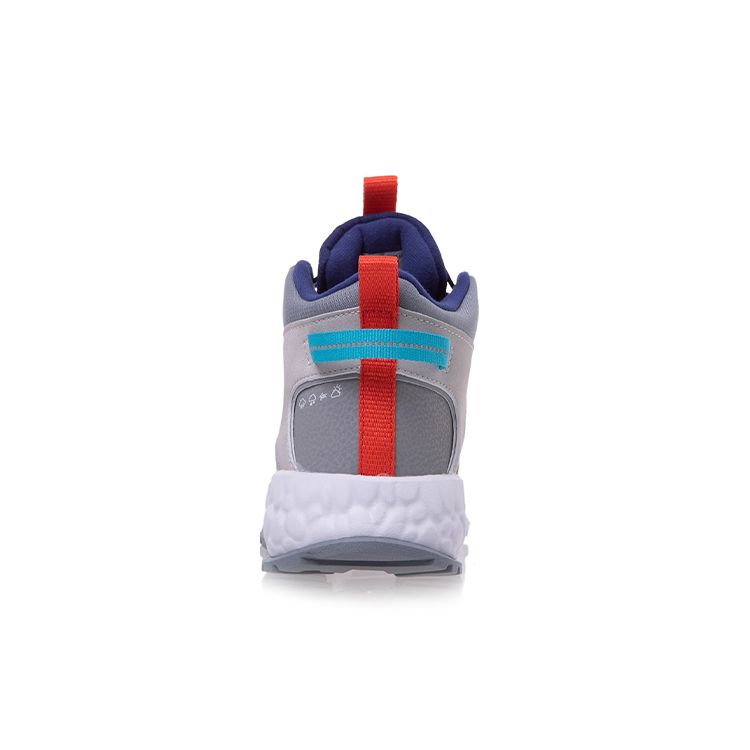 Li Ning Детские удобные универсальные нескользящие амортизирующие износостойкие теплые повседневные туфли Детские повседневные туфли Черные Синие YKER002-17