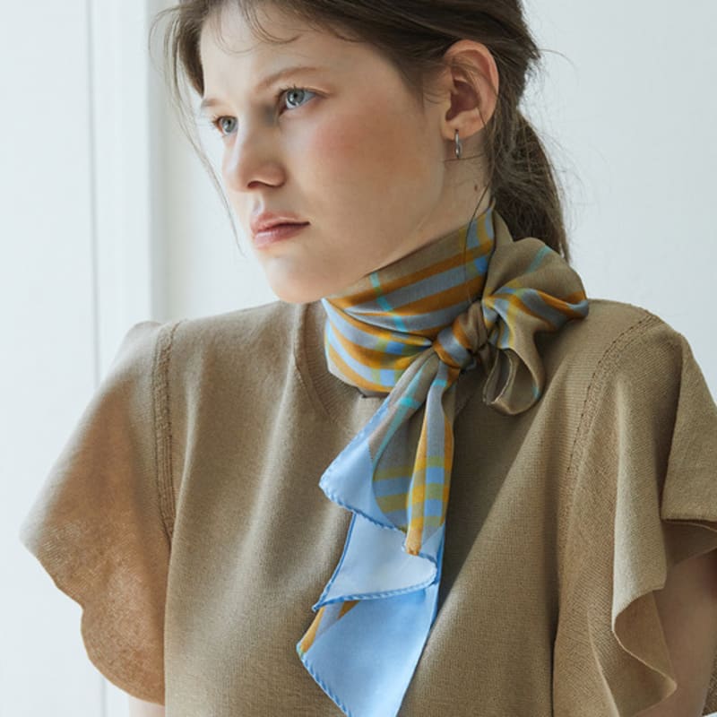 ANA MAISON Here and There Long Petit Silk Scarf [PML-1419]