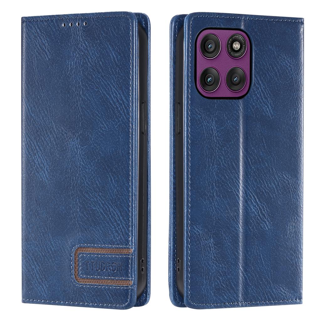 TTUDRCH Style 007 For Motorola Moto G86 5G Leather Case RFID Blocking Wallet Stand Phone Cover