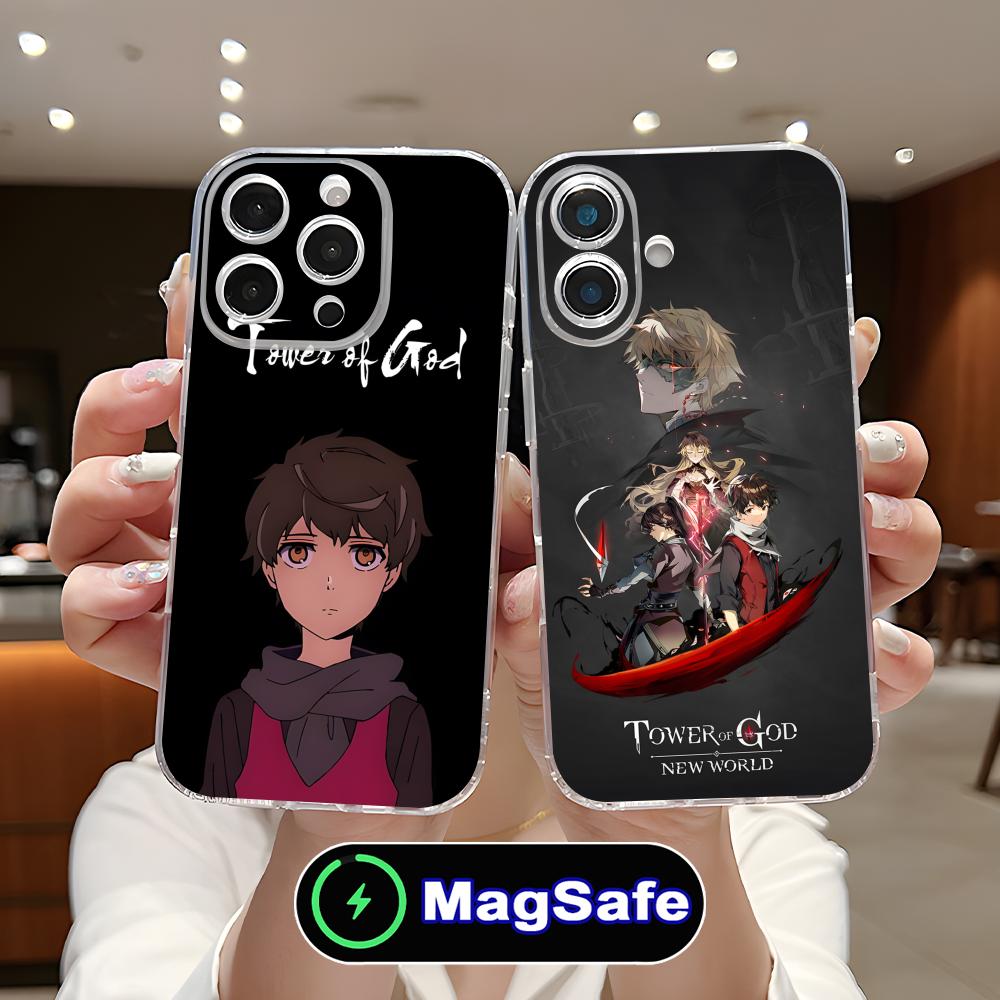 Чехол для телефона Anime Game Tower of God для iPhone 17 16 15 14 13 12 11 Air Pro Max Plus Mini Magsafe Прозрачный Цветной Чехол