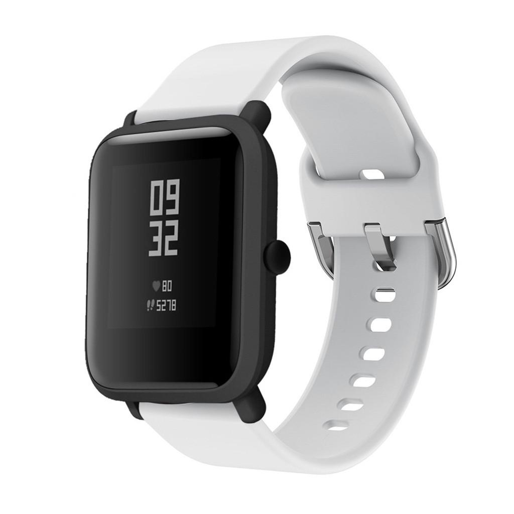 Силиконовый ремешок на запястье для Xiaomi Huami Amazfit Bip Молодежные часы Высокое качество Сменный силиконовый ремешок для часов Браслет Аксессуары